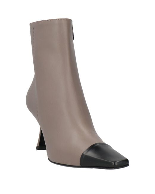 Roberto Festa Brown Ankle Boots Calfskin