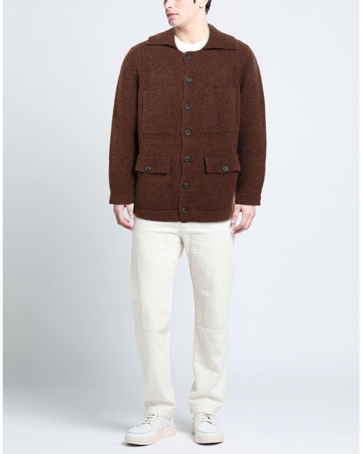 FILIPPO DE LAURENTIIS Brown Cardigan for men