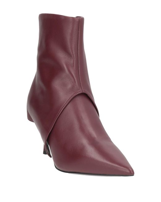 CafeNoir Purple Ankle Boots