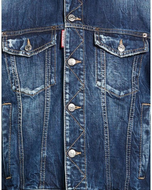 DSquared² Blue Denim Outerwear for men