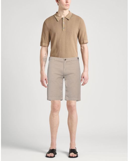 Barba Napoli Natural Shorts & Bermuda Shorts Cotton, Elastane for men