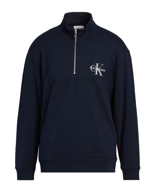 Calvin Klein Blue Sweatshirt Cotton for men