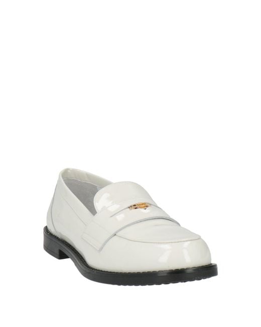 Baldinini White Loafers Leather