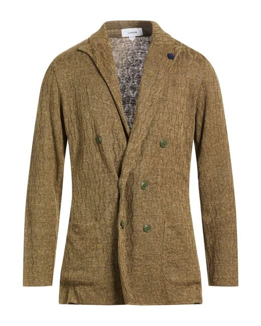 Lardini Green Blazer Linen for men