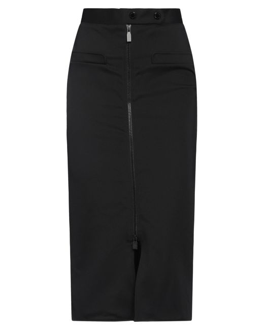 Sandro Black Midi Skirt