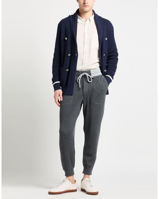 Brunello Cucinelli Blue Pants for men