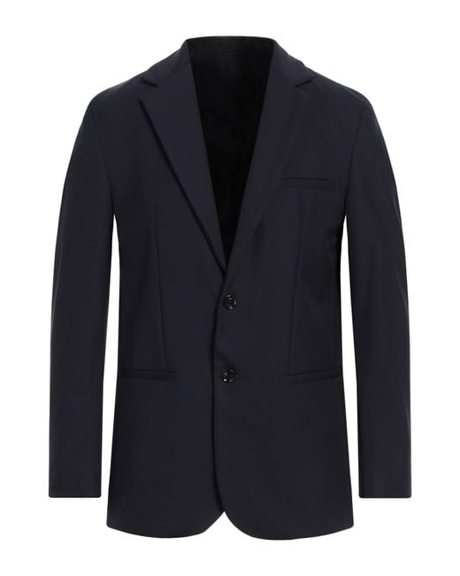 Liu Jo Blue Midnight Blazer Polyamide, Elastane for men