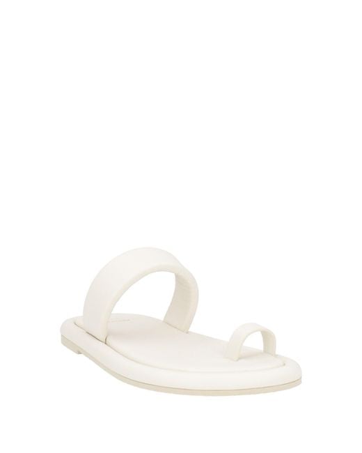 Barracuda White Thong Sandals