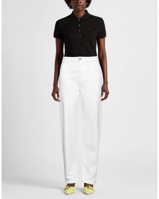 Haveone White Pants Cotton, Elastane