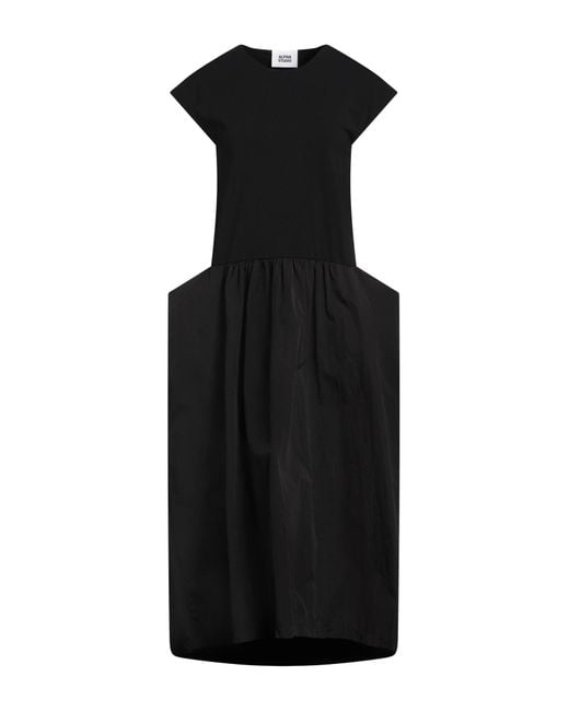 Alpha Studio Black Midi-Kleid
