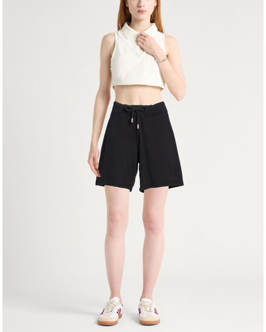 DSquared² Black Shorts & Bermuda Shorts Cotton, Elastane