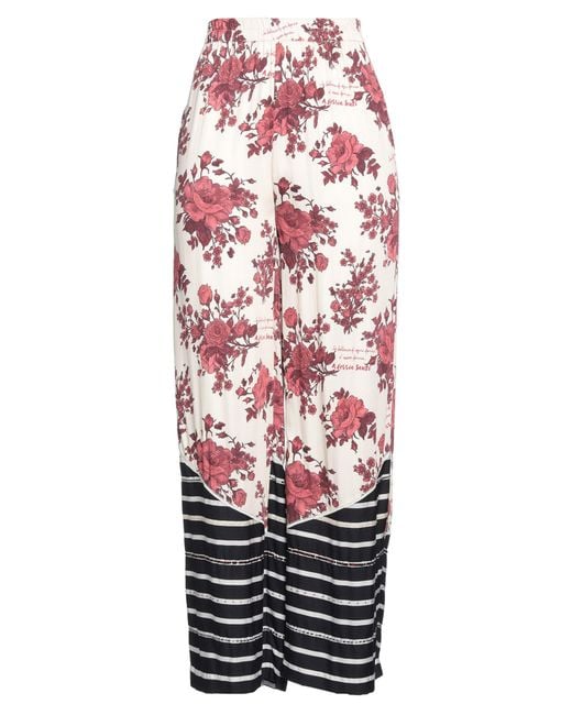 ALESSIA SANTI Red Pants Viscose