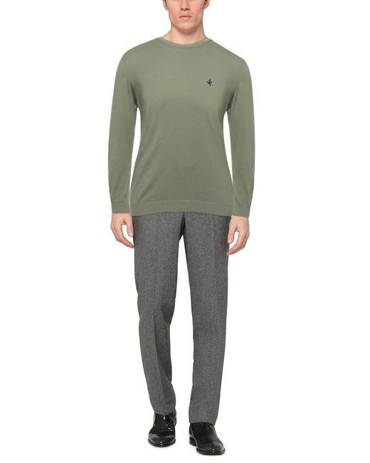 Brooksfield Green Sage Sweater Cotton for men