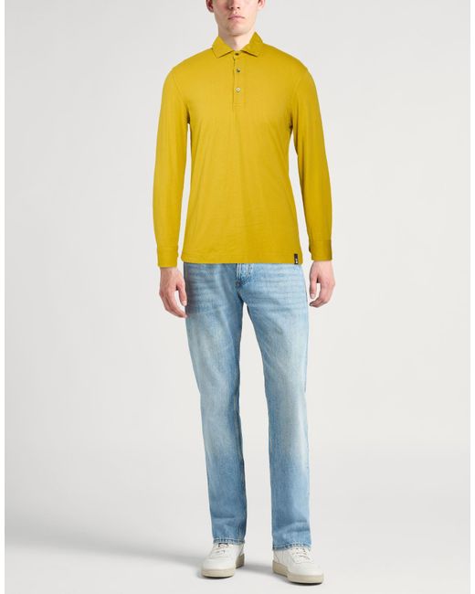 Polo Drumohr de hombre de color Yellow