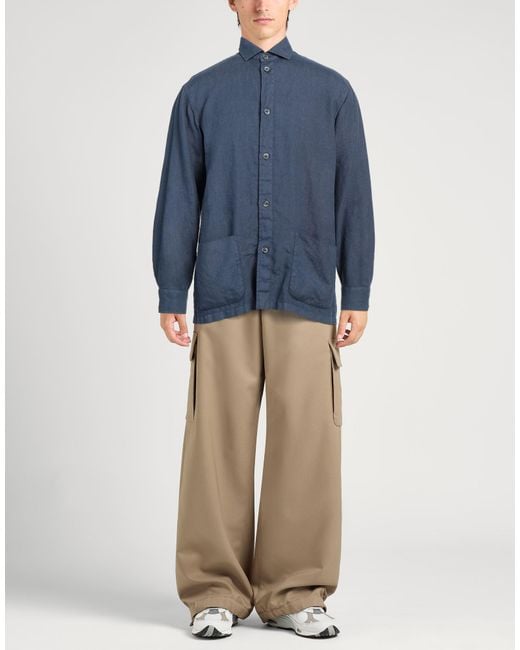 Camicia di Fedeli in Blue da Uomo