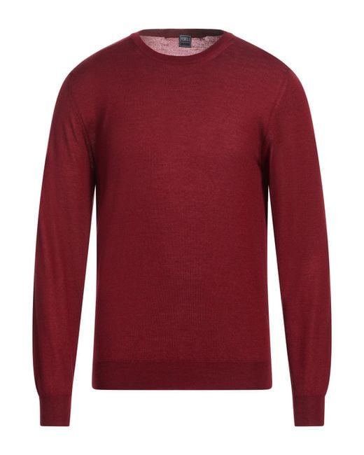 Fedeli Red Jumper for men