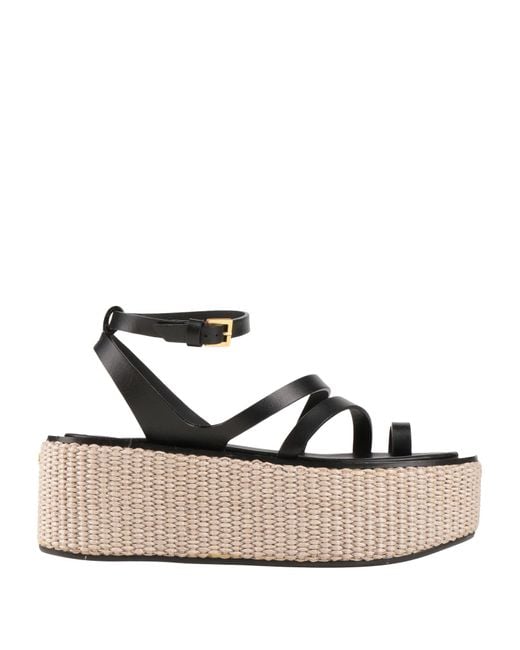 Max Mara Black Sandals Leather