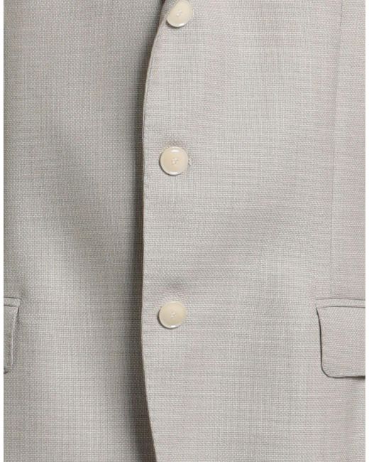 Mp Massimo Piombo Gray Blazer Virgin Wool for men
