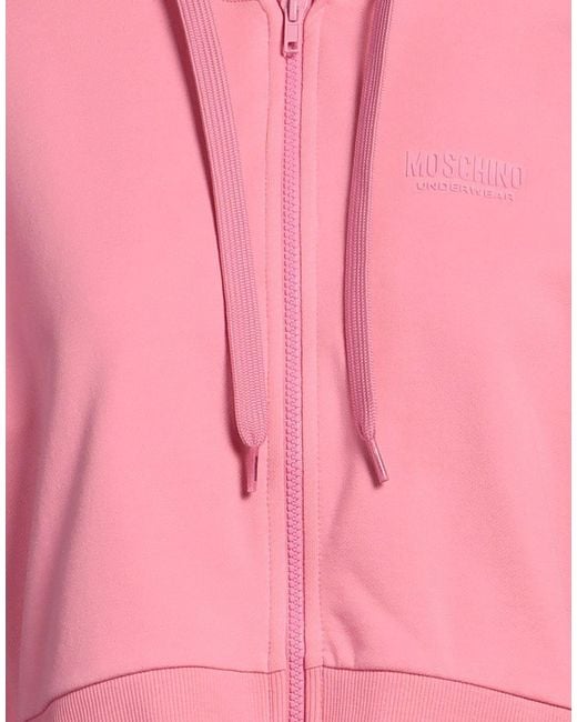 Moschino Pink Sweatshirt Cotton, Elastane