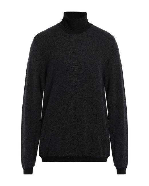 Zanone Rollkragenpullover in Black für Herren