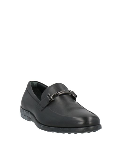 Tod's Black Loafers Leather for men