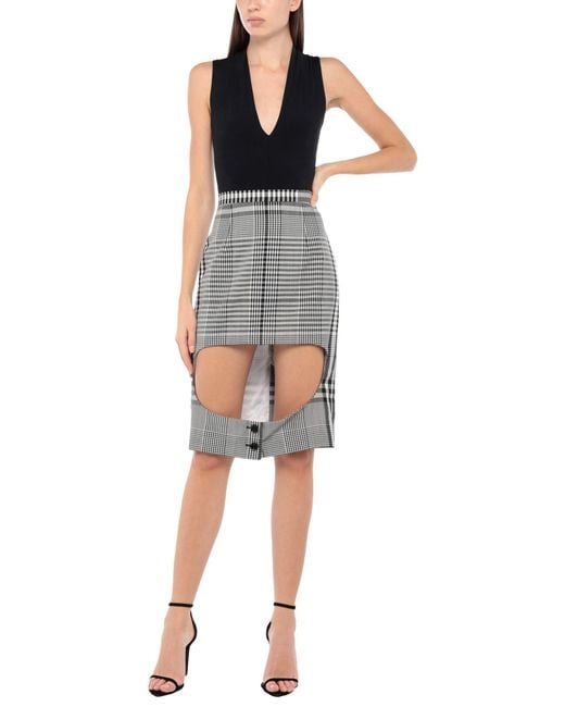 Burberry Gray Midi Skirts