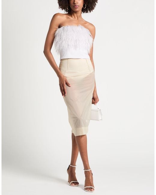 Patrizia Pepe White Light Top Polyester, Viscose, Elastane