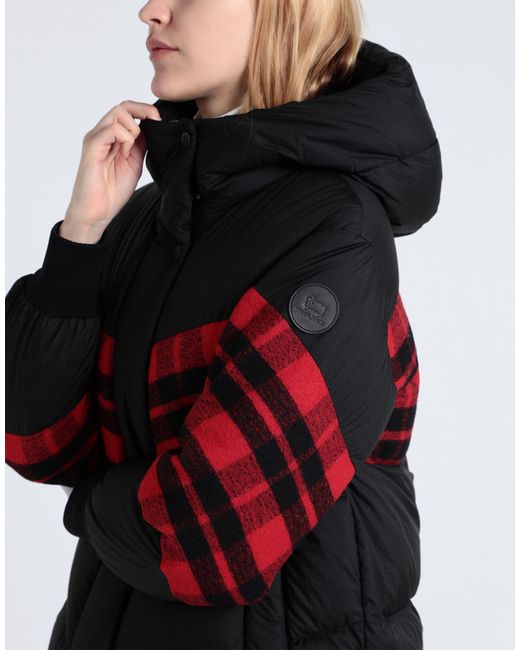Woolrich Red Plunket Jacket Puffer Polyamide, Virgin Wool