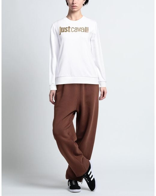 Just Cavalli White Sweatshirt