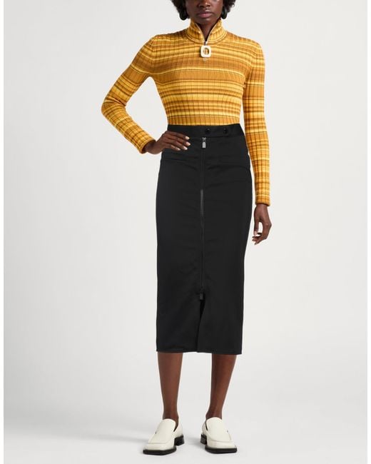 Sandro Black Midi Skirt