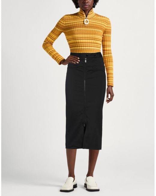 Sandro Black Midi Skirt