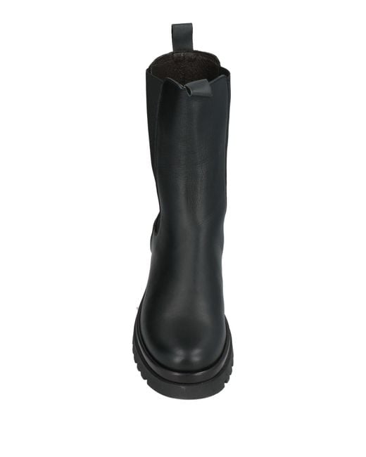 Exton Black Ankle Boots Leather