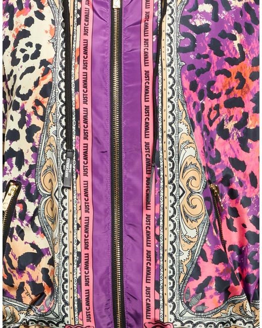 Just Cavalli Red Mauve Jacket Polyester