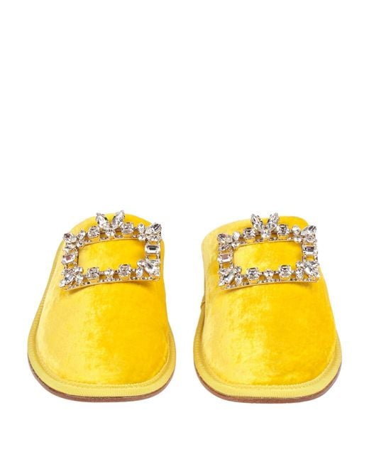 Roger Vivier Yellow Mules & Clogs