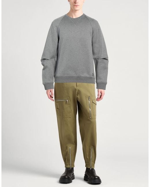 McQueen Gray Sweatshirt Cotton, Polyamide, Elastane, Viscose, Polyester for men