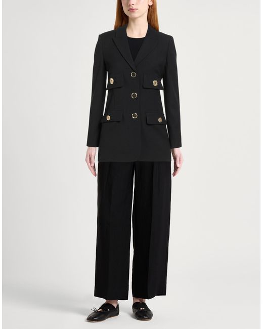 Pinko Black Blazer Polyester, Wool, Elastane
