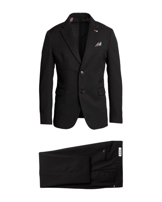 Berna Black Suit Polyester for men