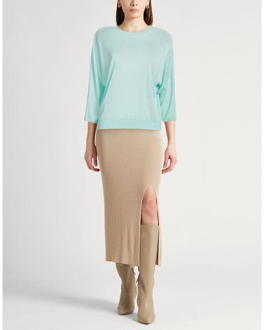 Peserico Blue Sweater Viscose, Polyester