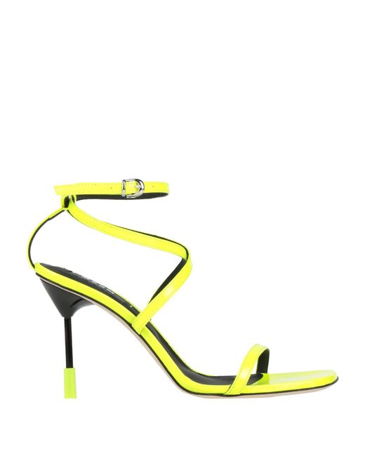 Sandales MSGM en coloris Yellow