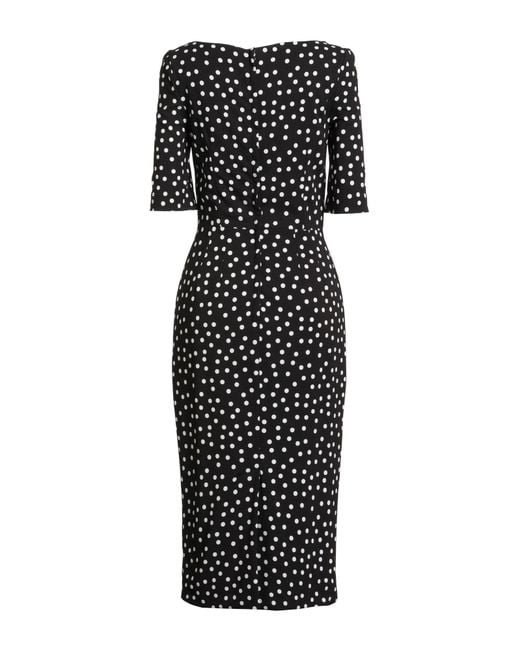 Robe Midi Dolce & Gabbana en coloris Black