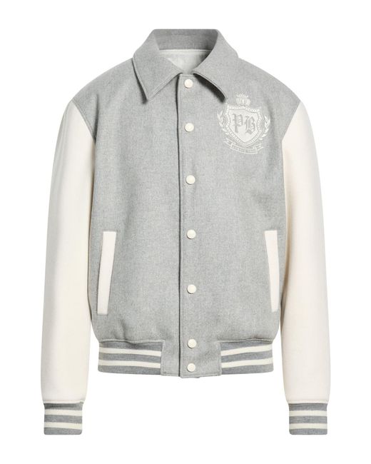 Balmain Gray Jacket for men