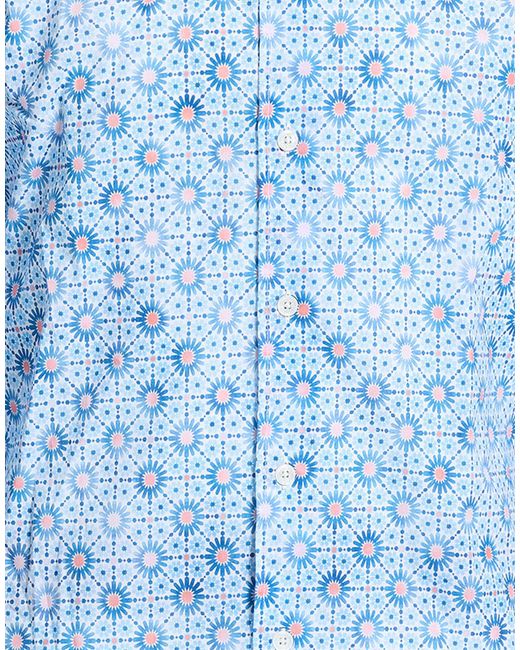 Fedeli Blue Shirt Cotton, Elastane for men
