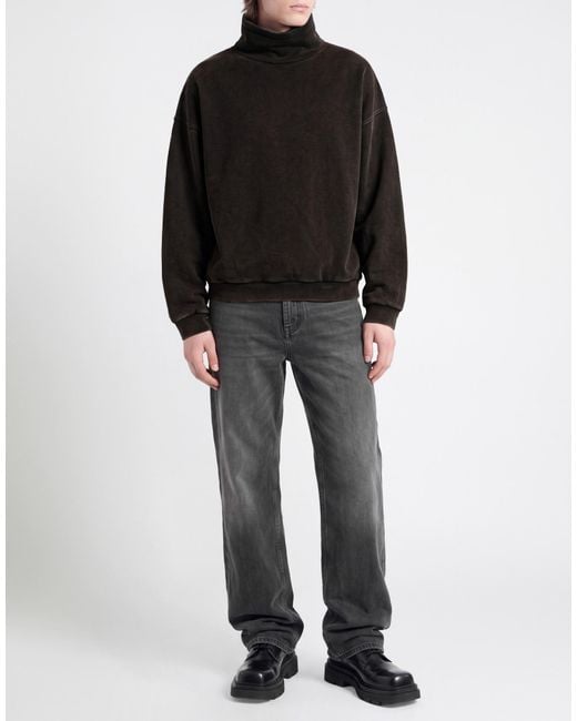 we11done Black Sweatshirt Cotton for men