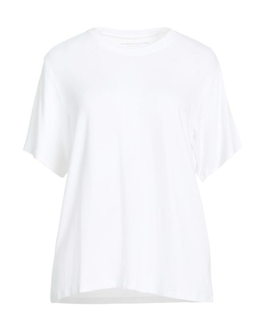 Majestic Filatures White T-Shirt Viscose, Elastane