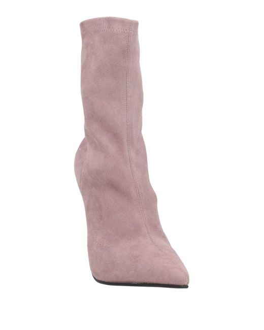 Le Silla Pink Ankle Boots Leather