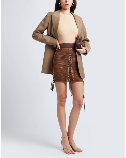 Dolce & Gabbana Brown Mini Skirt