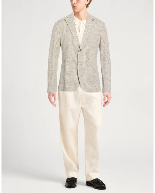 Bob White Blazer Cotton, Polyester, Linen for men