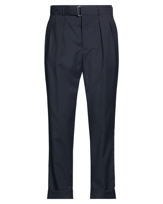 Officine Generale Blue Midnight Pants Wool for men