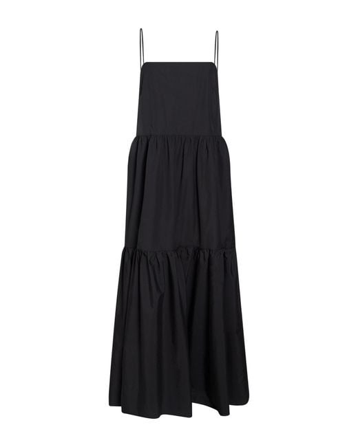 Rag & Bone Black Dark Maxi Dress Cotton