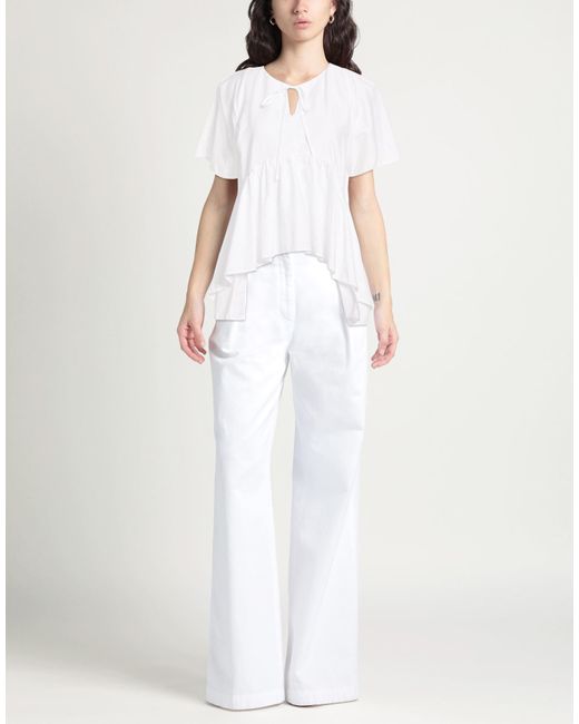 ALESSIA SANTI White Top Cotton